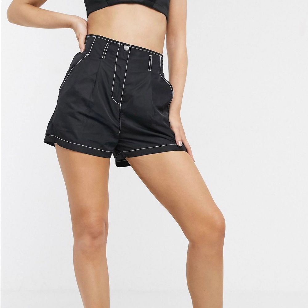 ASOS Design Nylon Short With Contrast Stitch